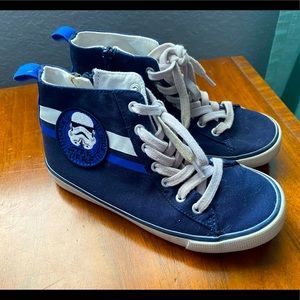 GAP Star Wars Storm Trooper High Top Sneakers - Youth size 1